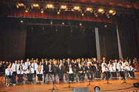 Paros Chamber Choir performing with 